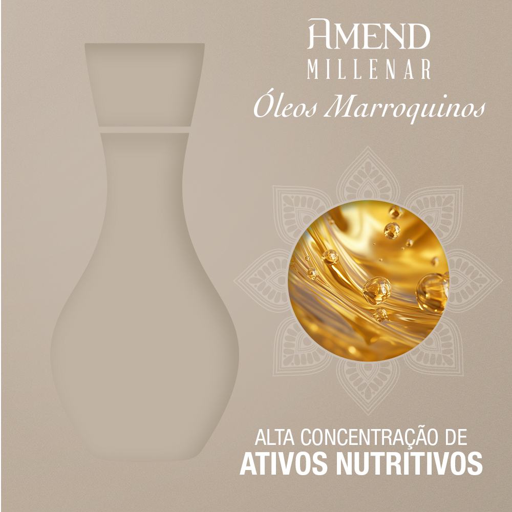Shampoo Amend Millenar Óleos Marroquinos 300ml
